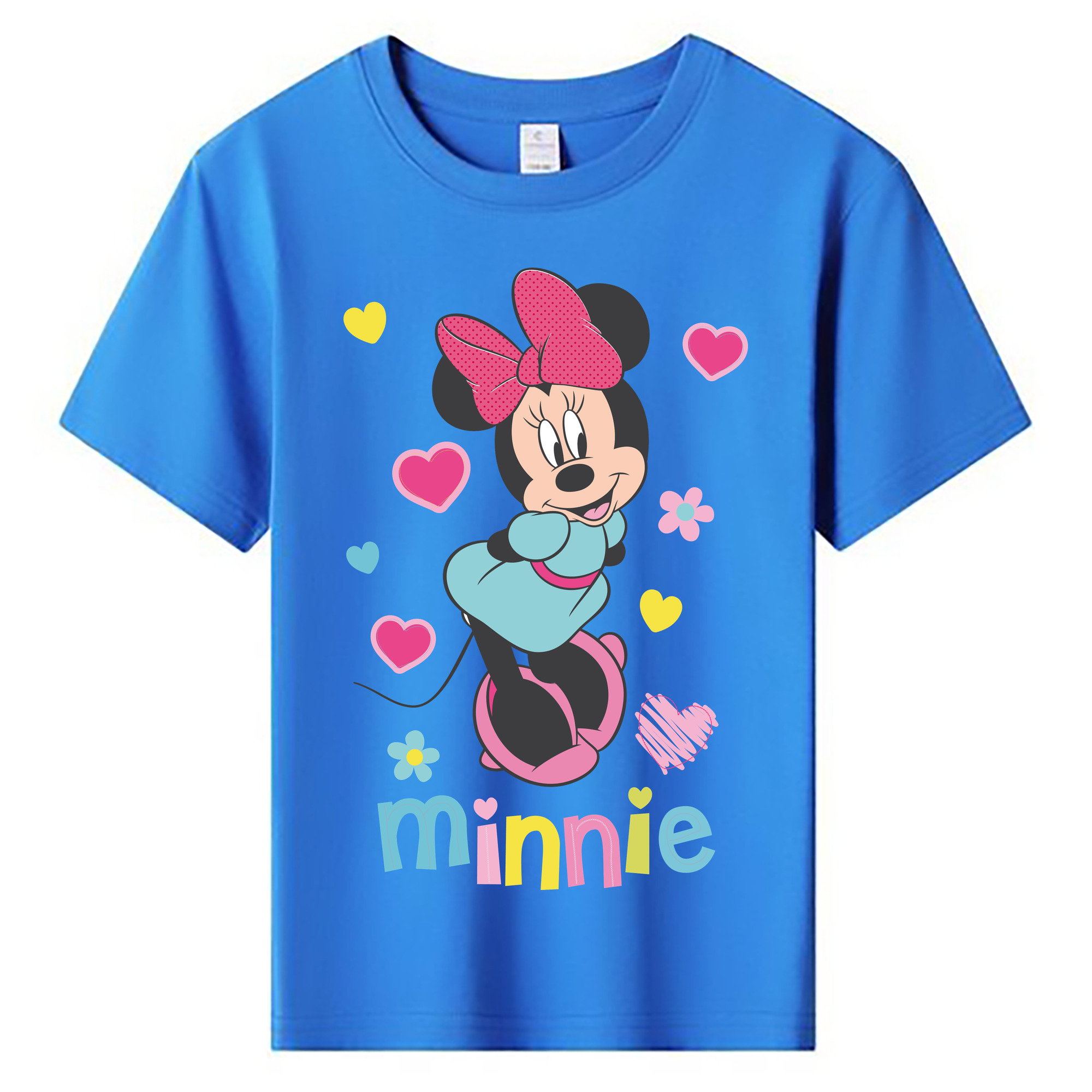 ミッキーマウス Mickey Mouse 綿100％キッズTシャツ（フロントプリント）
